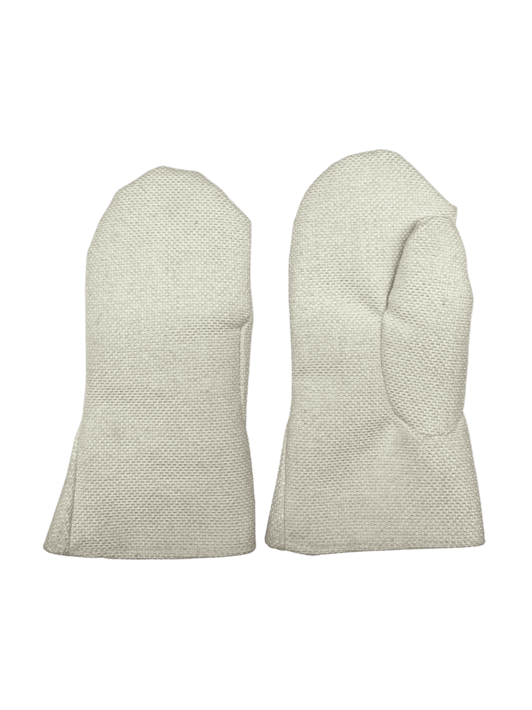 Reversible fiberglass mittens for thermal protection