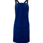 Leather bib apron front for welding protection