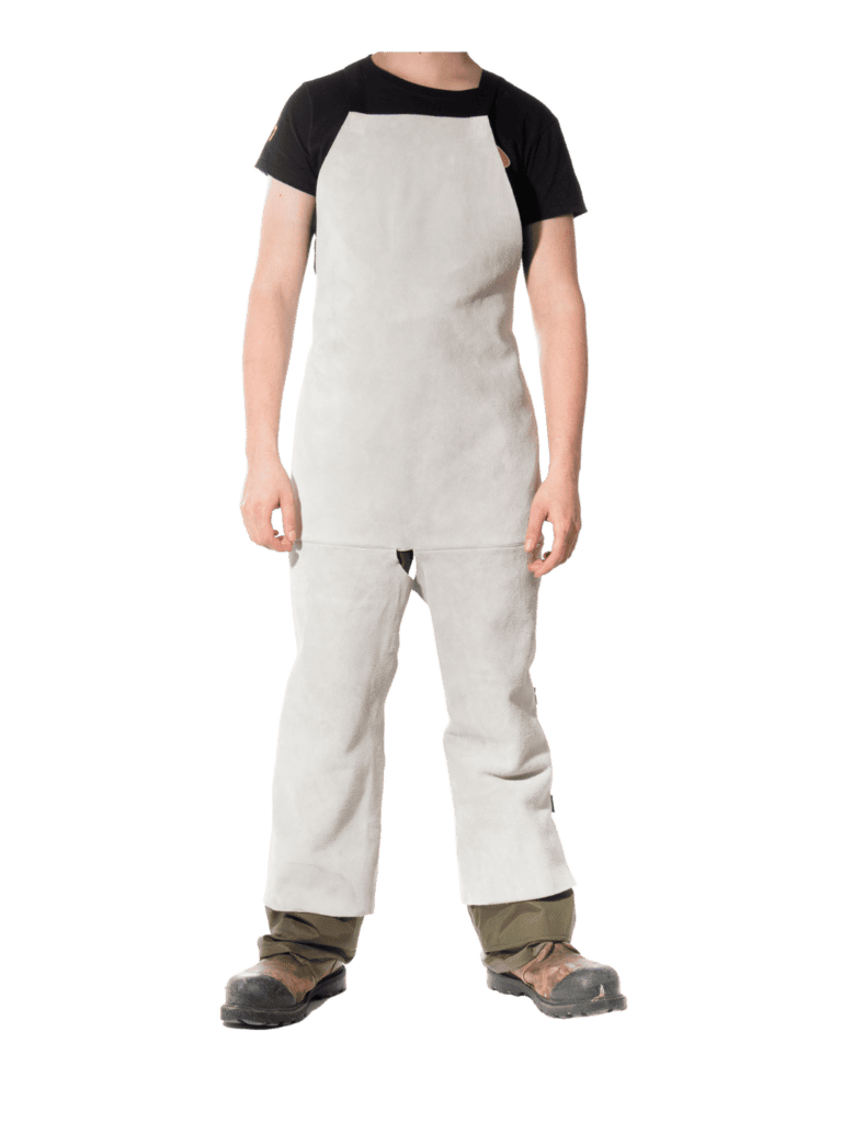 Leather apron with legs, welding protection