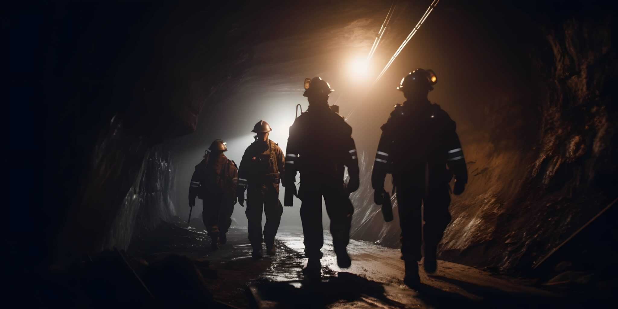 People working in a mine