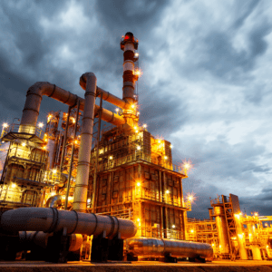 Oil and petrochemical production plant